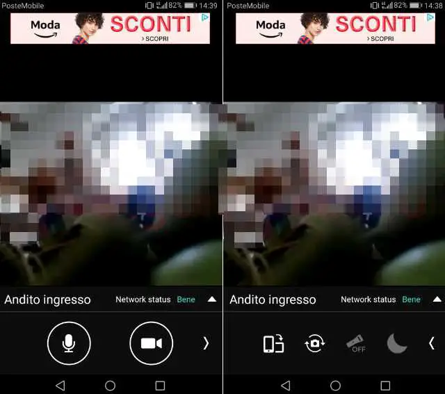 App Android Alfred strumenti videocamera sorveglianza