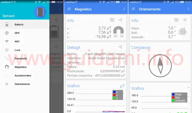 App Android Sensori Multi-strumento