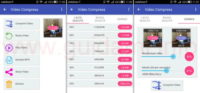 App Video Compress per Android