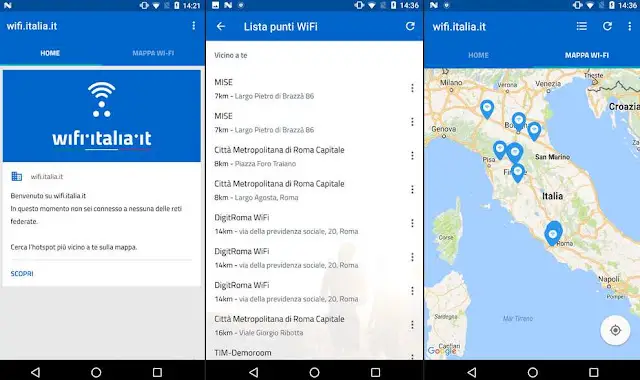 App WiFi Italia per Android