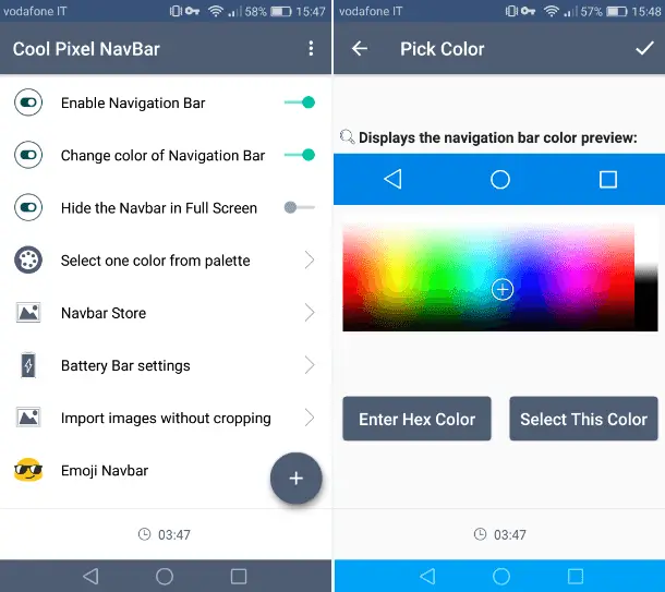 Cool Pixel Navbar app Android