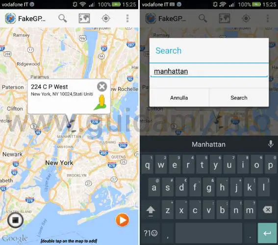 Fake GPS Location Spoofer app Android