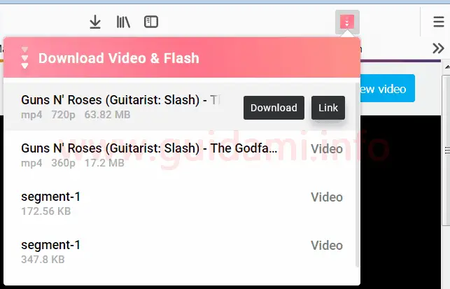 Flash and Video Download estensione Firefox