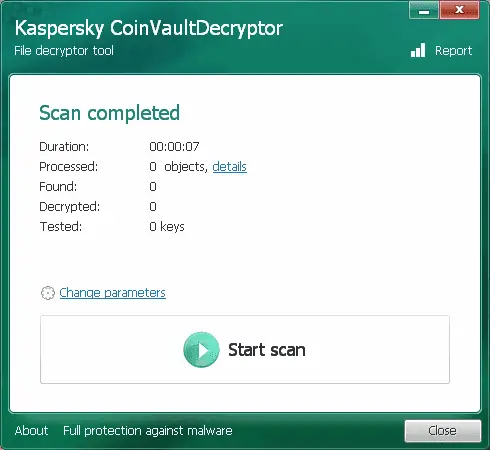Kaspersky Ransomware Decryptor