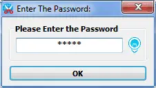 Net Disabler finestra inserire password per accedere a interfaccia grafica