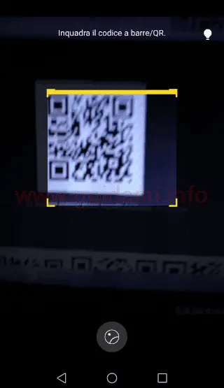 Scanner codici QR integrato in Huawei