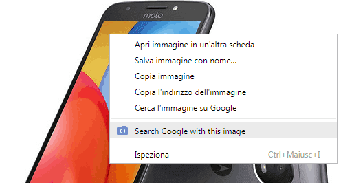 Search by Image (by Google) estensione Chrome