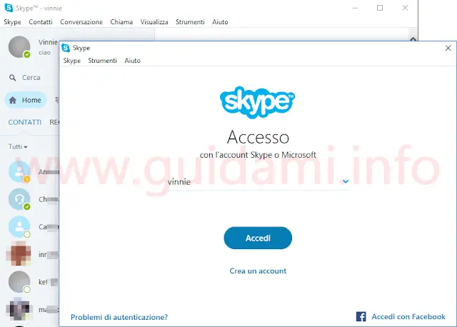 Skype due istanze separate