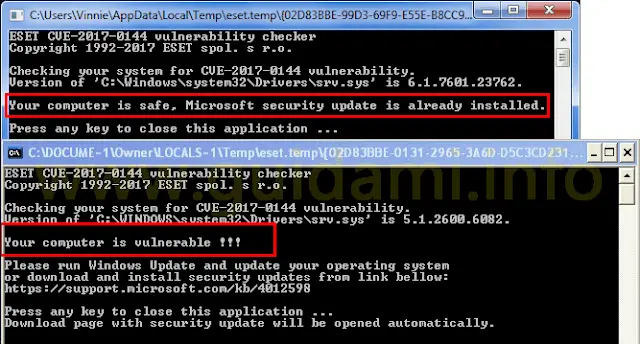 Test ESET per sapere se il PC è sicuro da WannaCry
