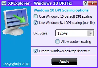 Windows10 DPI FIX