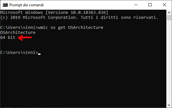 Windows 10 Prompt dei comandi