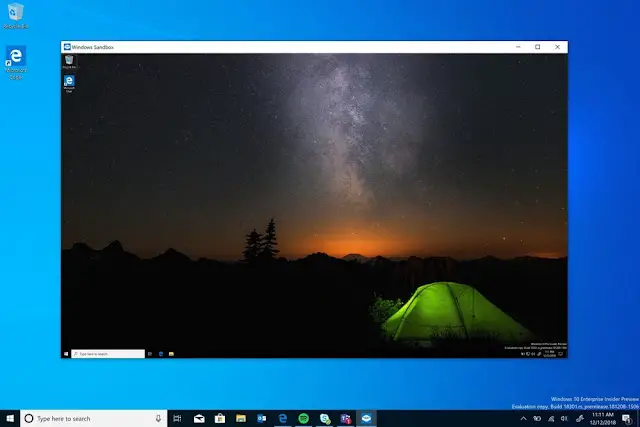 Windows Sandbox Windows 10