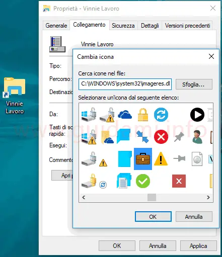 Windows cambiare icona cartella