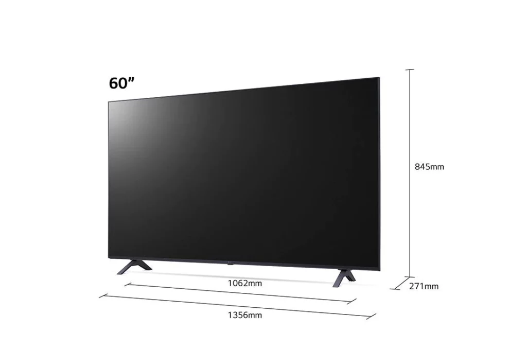 Dimensioni TV di 60 Pollici