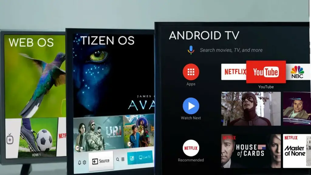 Differenza tra Tizen e Android TV