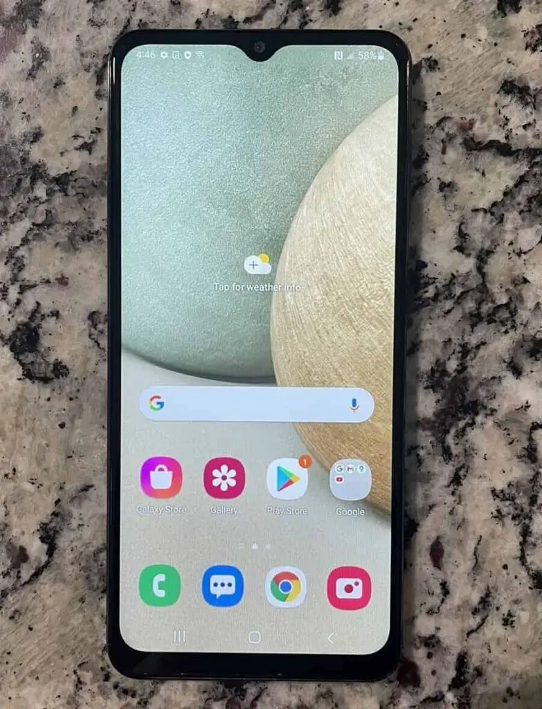 Dimensioni dello schermo del Samsung A12
